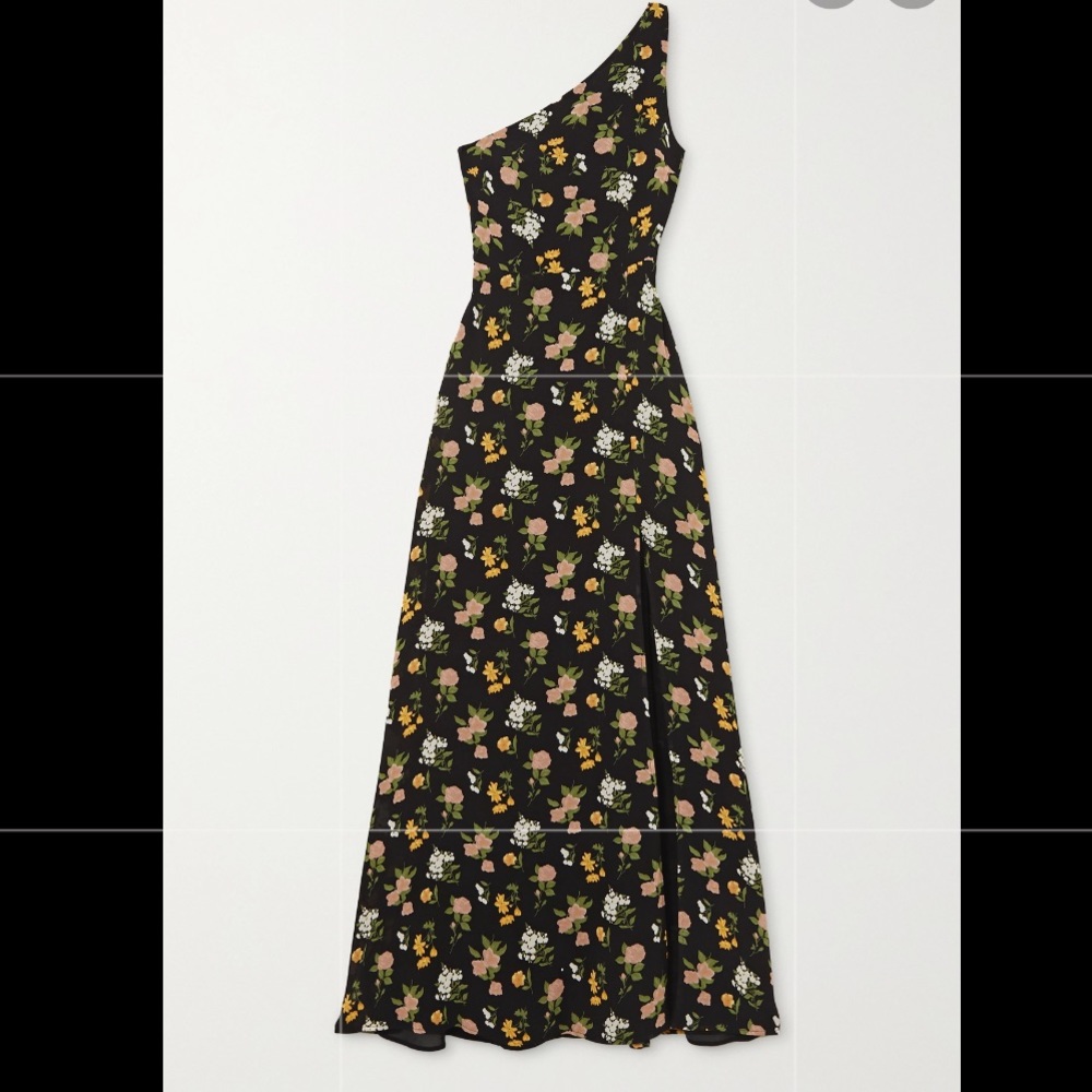 Reformation Evelyn One-Shoulder Dress